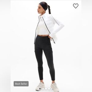 Athleta Headlands High Rise Cargo Black Leggings (NWOT)